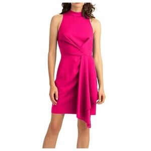 Trina Turk Compelling Dress Women's Sleeveless Mock Neck Azalea Size 0 - NWT$198